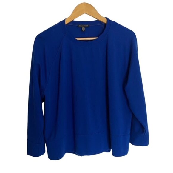 Eileen Fisher Flex Ponte Raglan Top S/P - Picture 2 of 5